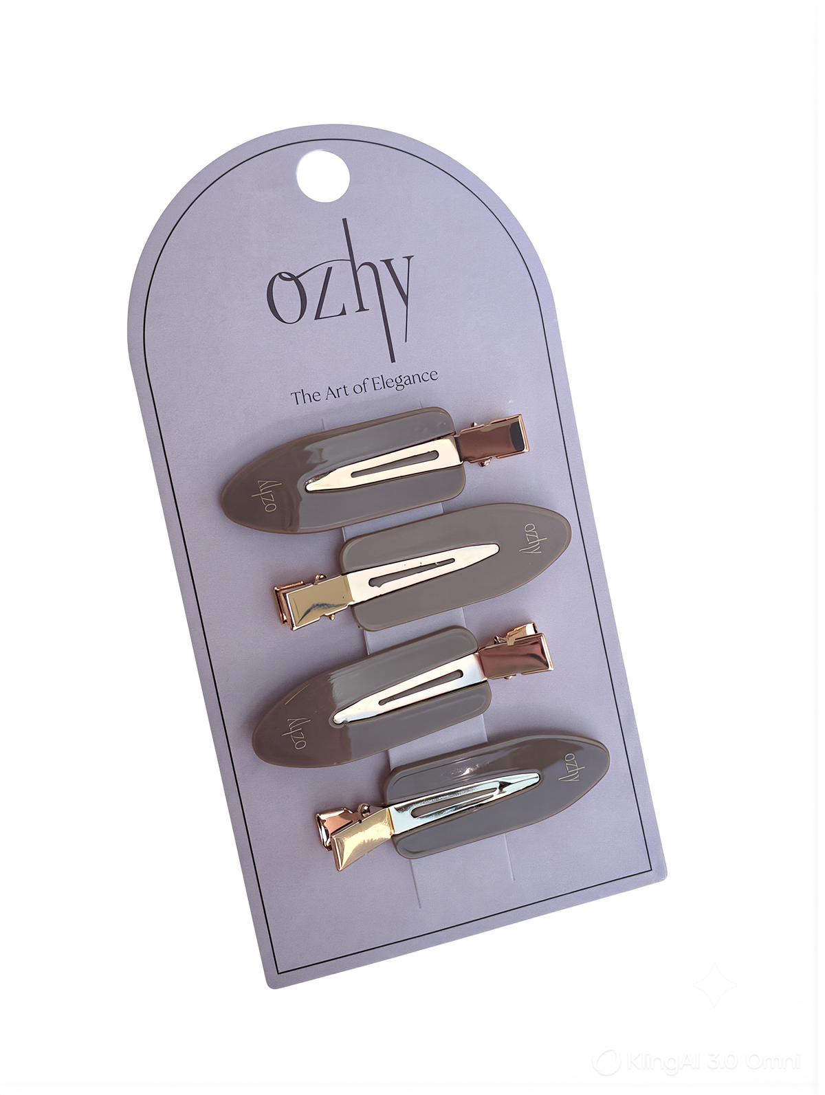 Ainara Hair Clips – 4 Pack Biscuit