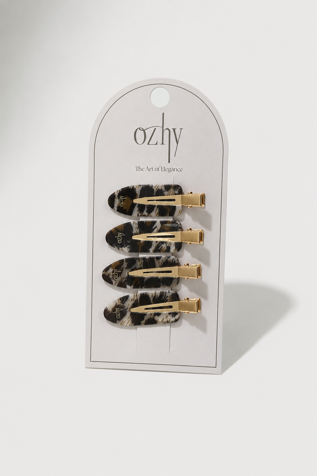 Ainara Hair Clips – 4 Pack Leopard