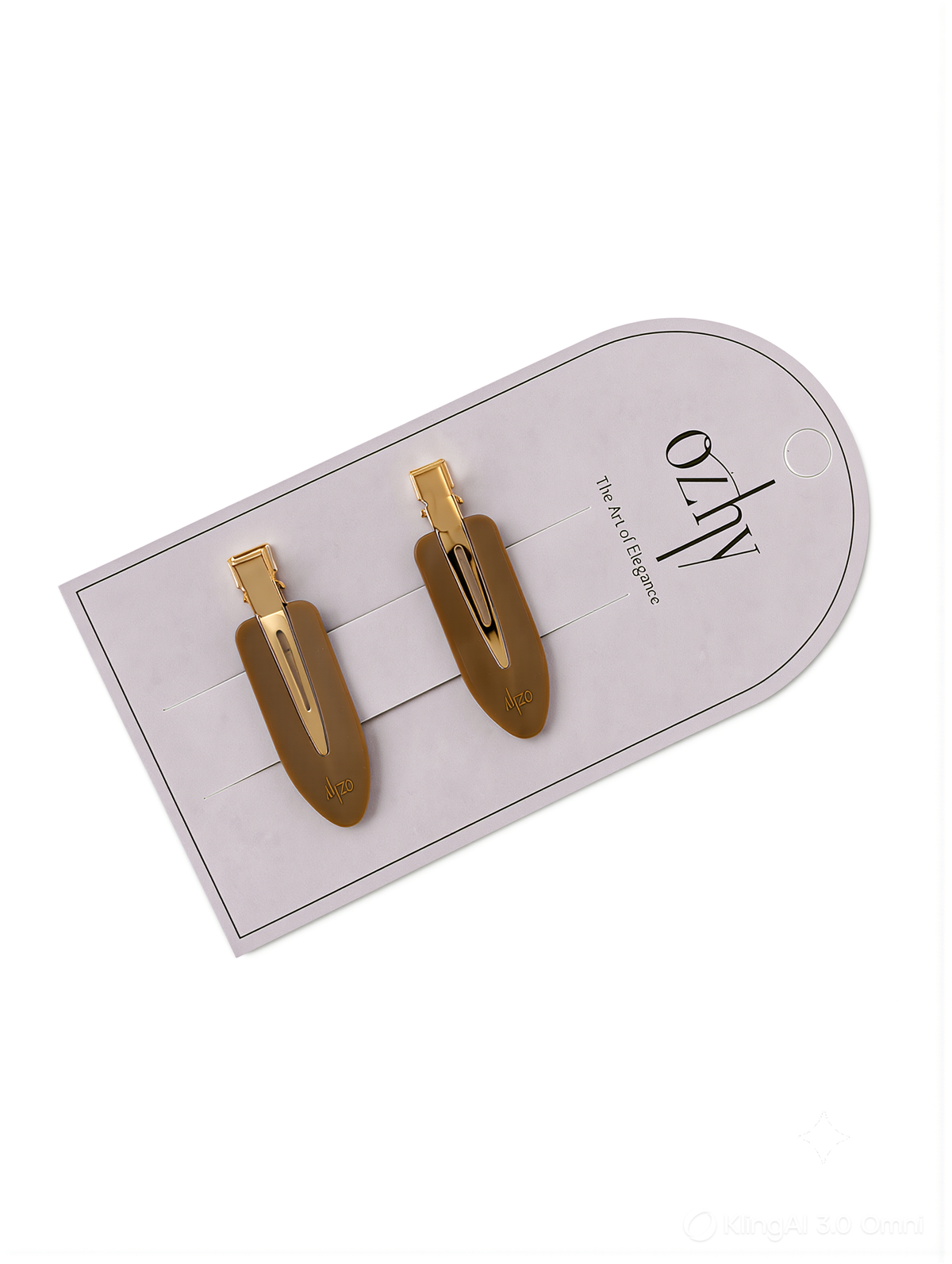 Ainara Hair Clips – 2 Pack Biscuit